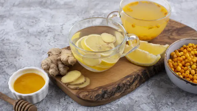 Minuman jahe lemon