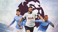 Premier League - John Stones, Eric Dier, Kyle Walker (Bola.com/Adreanus Titus)