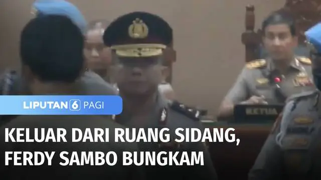 VIDEO: Diberhentikan Tidak dengan Hormat dari Polri, Ferdy Sambo Bungkam Usai Sidang Etik