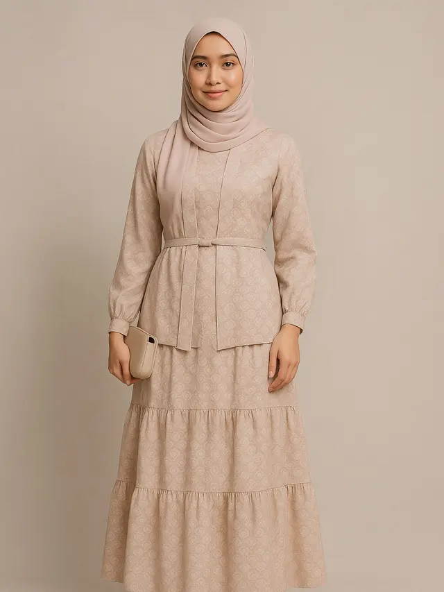 Model Batik Kutu Baru Hijab dengan Desain Anggun dan Sopan (Foto: ChatGPT)