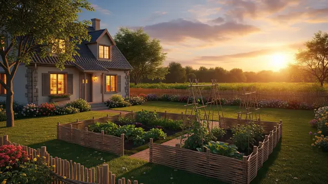 Ide Pagar Bambu Estetik untuk Rumah dengan Taman Sayur/Gemini AI