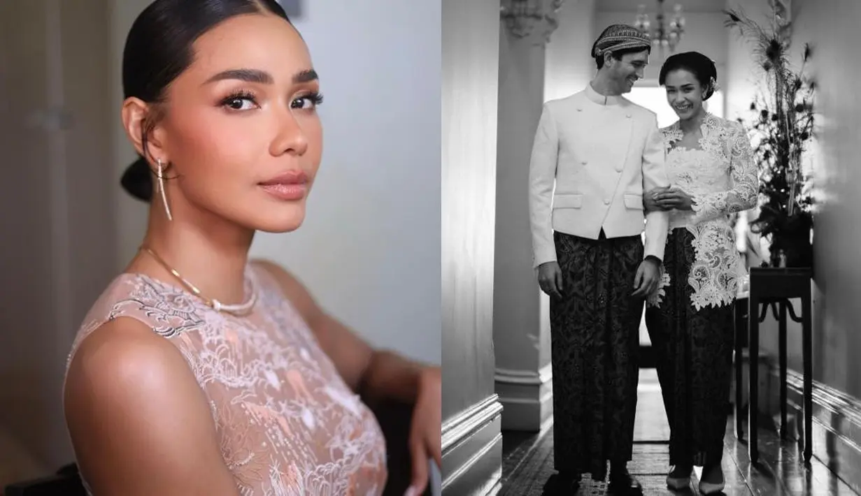 <p>Adinia Wirasti dan Michael Wahr mengusung tema adat Jawa saat akad nikah. [Foto: Instagram].</p>