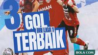 BRI Liga 1 - Ilustrasi 3 Gol Terbaik BRI Liga 1 (Bola.com/Adreanus Titus)