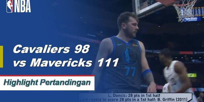 Cuplikan Pertandingan NBA : Mavericks 111 vs Cavaliers 98