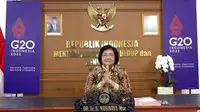 Menteri Lingkungan Hidup dan Kehutanan Indonesia, Siti Nurbaya, memaparkan raihan RI terkait isu Ekonomi Hijau dan Pembangunan Rendah Emisi Emisi Karbon (KBRI Nairobi)