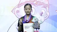 Pemain pelatnas PBSI, Fitriani, sukses meraih medali emas di cabang bulutangkis nomor tunggal putri PON Jabar 2016. (Humas PBSI)