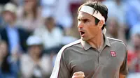 5. Roger Federer (tenis): 93.4 juta dolar AS. (AFP/Philippe Lopez)