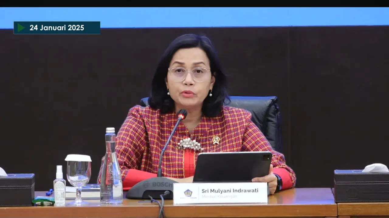 Menteri Keuangan Indonesia, sekaligus Ketua Komite Stabilitas Sistem Keuangan (KSSK), Sri Mulyani Indrawati,