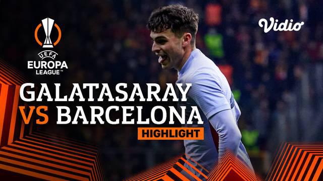 Berita video highlights laga leg 2 babak 16 besar Liga Europa 2021/2022, Galatasaray vs Barcelona yang berakhir dengan skor 1-2, Jumat (18/3/2022) dinihari WIB.