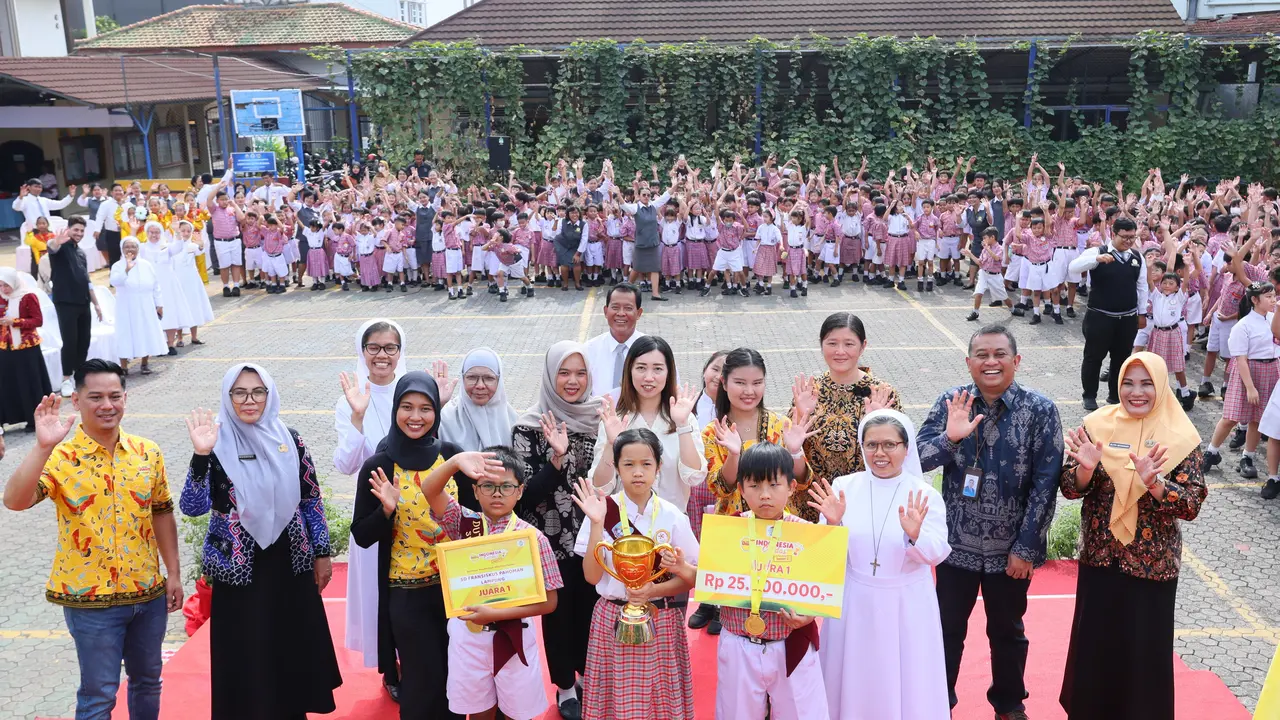 Banggakan Daerah, Pemkot Bandar Lampung Apresiasi SD Fransiskus 2 Pahoman sebagai Juara DANCOW Indonesia Cerdas Season 2