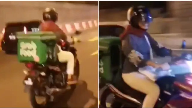Bukan Makanan, Ibu Hamil Ini Ngidam Jadi Ojek Online Makanan Seperti Suami
