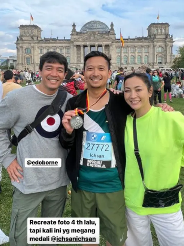 Gaya Kompak Hesti Purwadinata dan Edo Borne yang Fashionable Saat Honeymoon Keliling Eropa