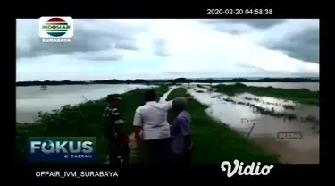 Curah hujan yang semakin meninggi beberapa pekan ini mengakibatkan tanggul sungai jebol. Akibat hal tersebut, petani merugi atas panen dini padi serta sawah yang tergenang air.