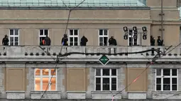 Tragedi itu disebut sebagai serangan paling mematikan dalam sejarah modern Ceko. (Michal CIZEK / AFP)
