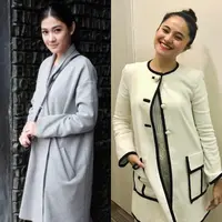 Beda gaya Marshanda Vs Naysilla Mirdad. (marshanda99, naymirdad/instagram)