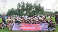 Kolaborasi Kebaikan Peduli Gempa Sulawesi Barat (Foto: Liputan6.com/Abdul Rajab Umar)