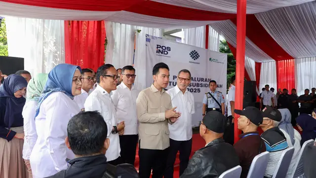 Momen Wapres Gibran Cek Langsung Penyaluran BSU di Tangerang