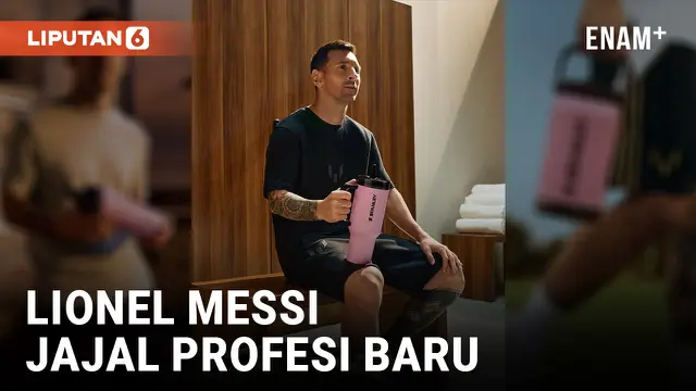 VIDEO: Jelang Pensiun, Lionel Messi Jajal Jadi Model Tumbler Premium