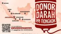 Donor Darah PPI Tiongkok dan PMI di 8 Kota