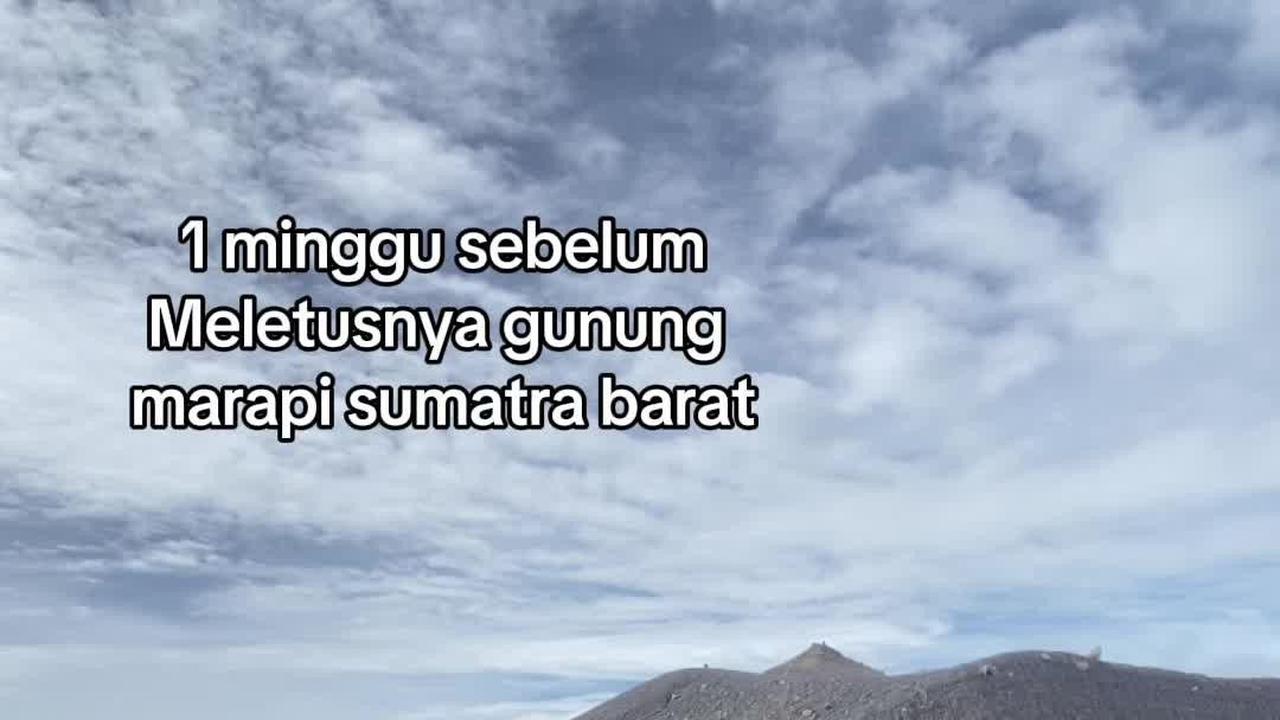 VIDEO: Penampakan Kawah Gunung Marapi Sebelum Erupsi