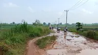Viral Jalan Rusak Parah di Lampung, Warga Keluhkan Akses Dua Kilomater Bak Offroad