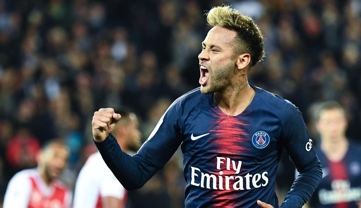 4. Neymar Jr (Paris Saint-Germain) - 5 gol dan 2 assist (AFP/Anne-Christine Poujoulat)