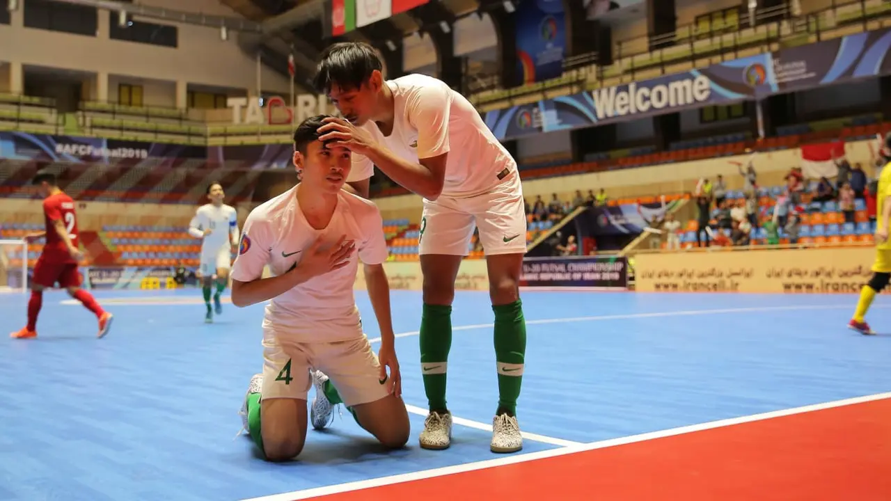 Timnas Futsal Indonesia U-20 berhasil lolos ke babak semifinal Piala AFC Futsal U-20.