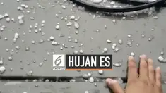 Hujan es dengan durasi panjang melanda sebagian wilayah Kanada. Hal ini menyebabkan banjir menggenangi jalan dan permukiman.