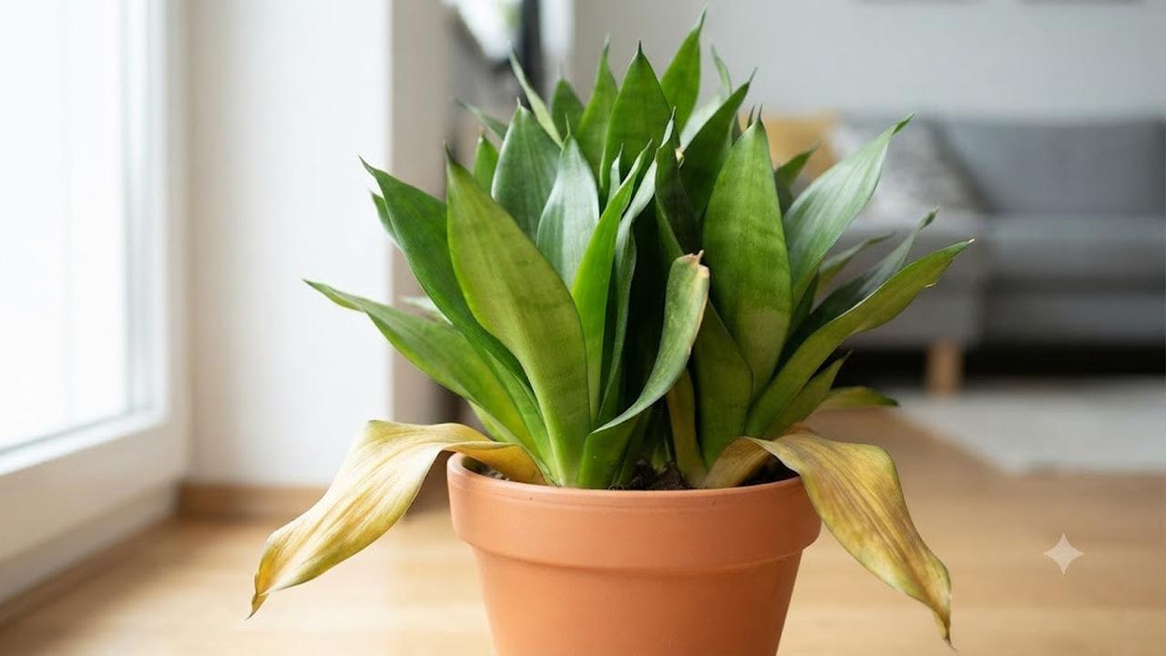Penyebab Daun Lidah Mertua Menguning