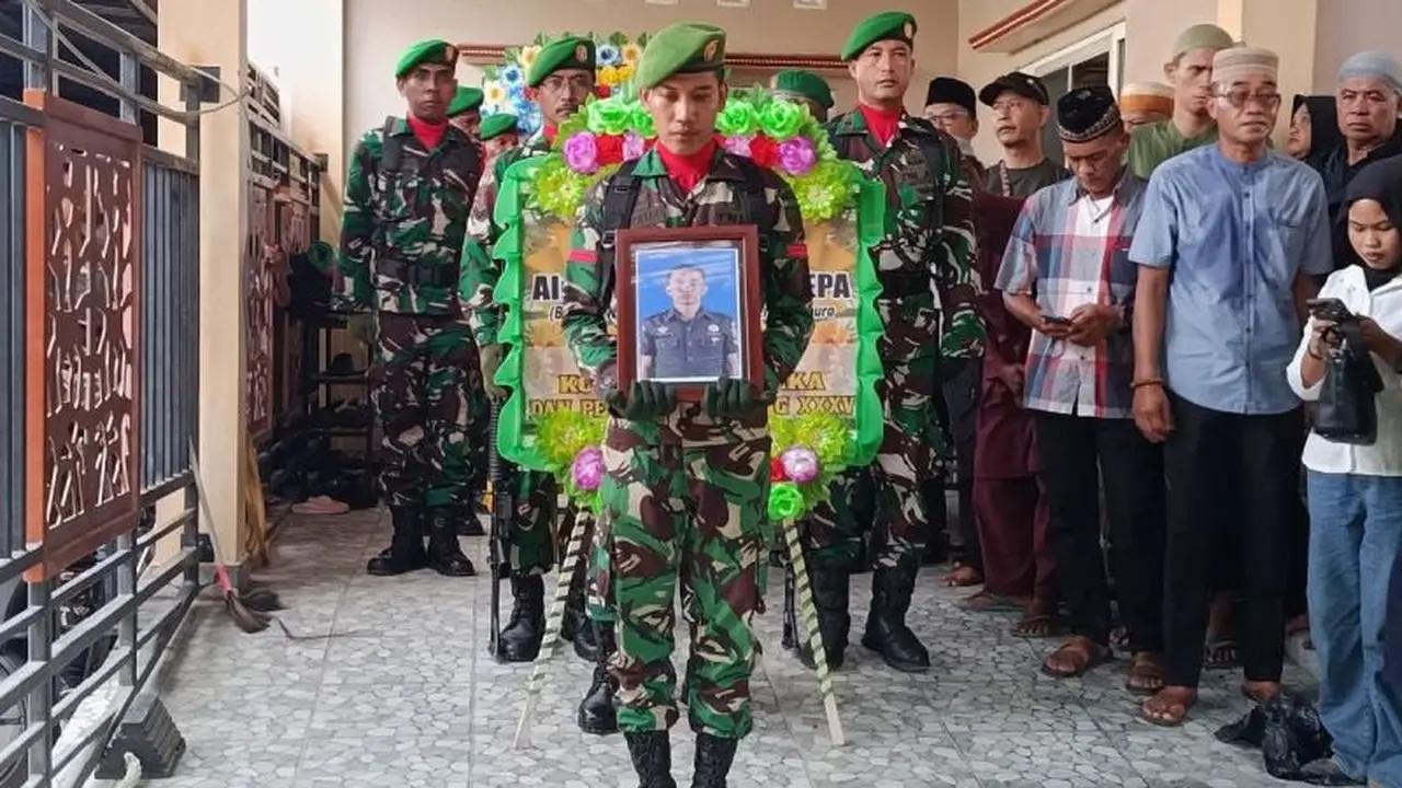 Prajurit TNI gugur dalam insiden penembakan yang dilakukan KKB. (Antara)