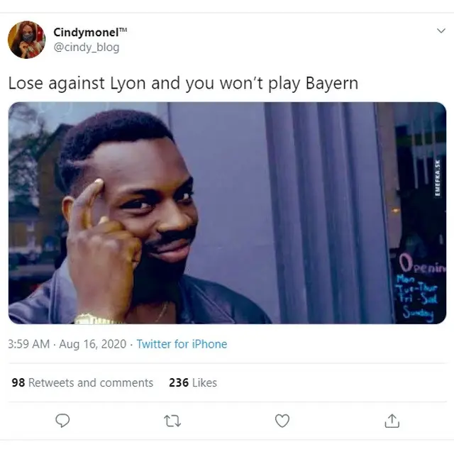 Meme Kekalahan Manchester City. (Twitter)