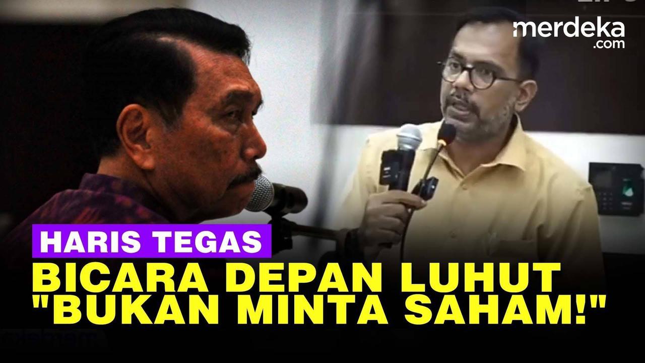 VIDEO: Haris Azhar Beri Penjelasan Depan Menko Luhut, "Bukan Saya Minta Saham!"