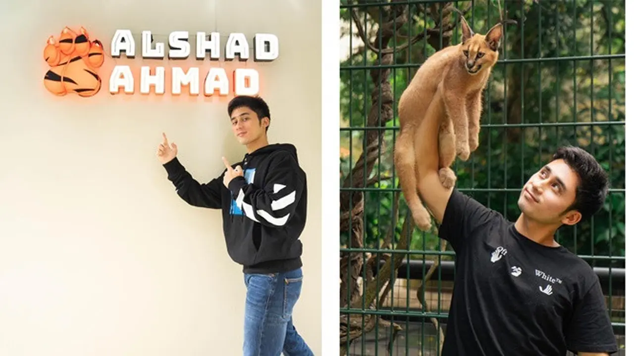 Dekat dengan Ria Ricis, Ini Potret Alshad Ahmad Bareng 6 Hewan Peliharaannya