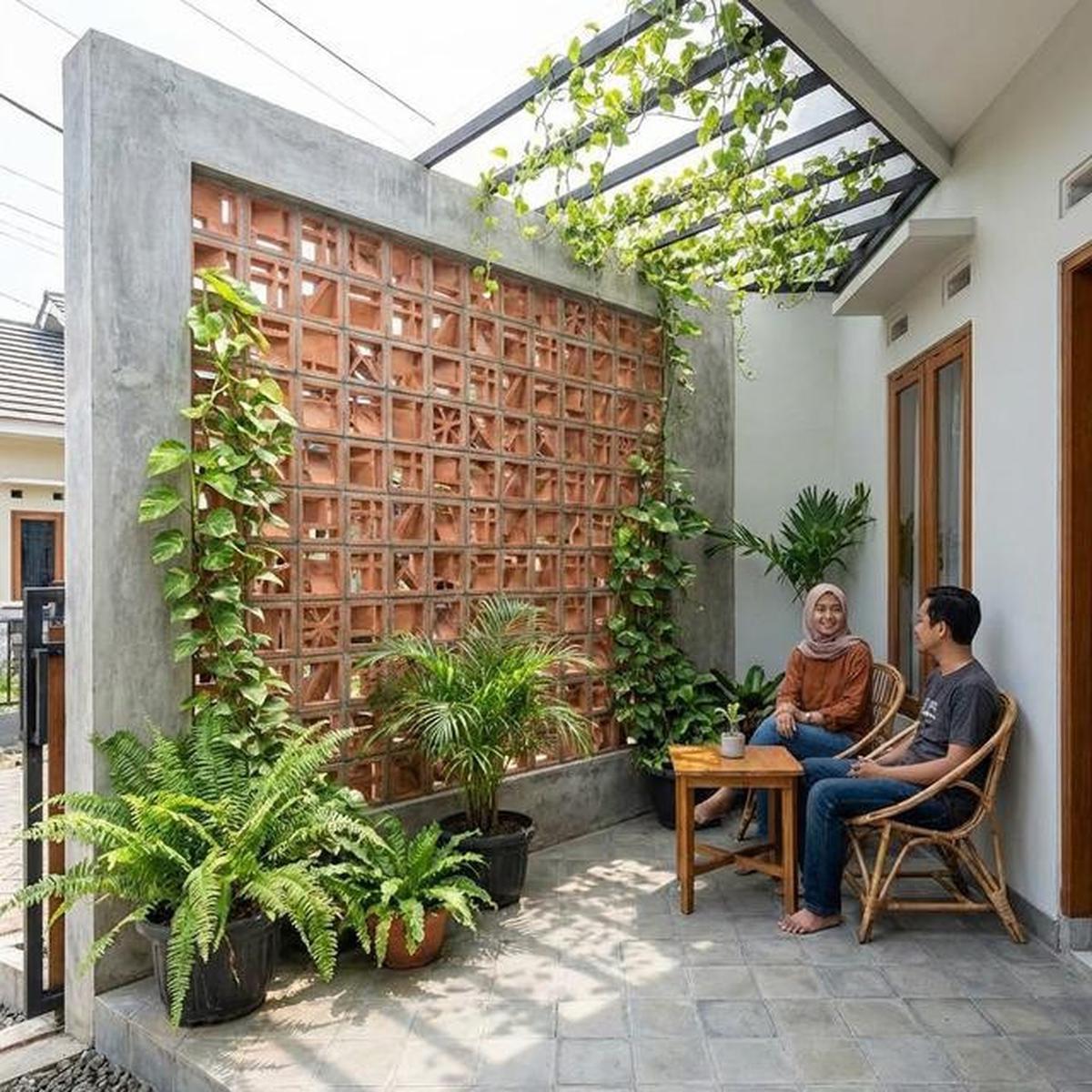 15 Desain Teras Rumah Subsidi Tapi Terasa Sejuk, Nyaman untuk Santai