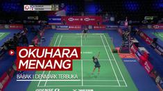 Berita video highlights kemenangan Nozomi Okuhara pada babak pertama Denmark Terbuka 2020, Rabu (14/10/2020).