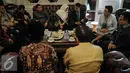 Suasana pertemuan DPD RI dengan PKB di Jakarta, Rabu (28/9). Kedatangan DPD RI ke kantor PKB untuk bertukar pikiran tentang ketatanegaraan sekaligus meminta dukungan PKB untuk penguatan wewenang DPD di parlemen. (Liputan6.com/Faizal Fanani)