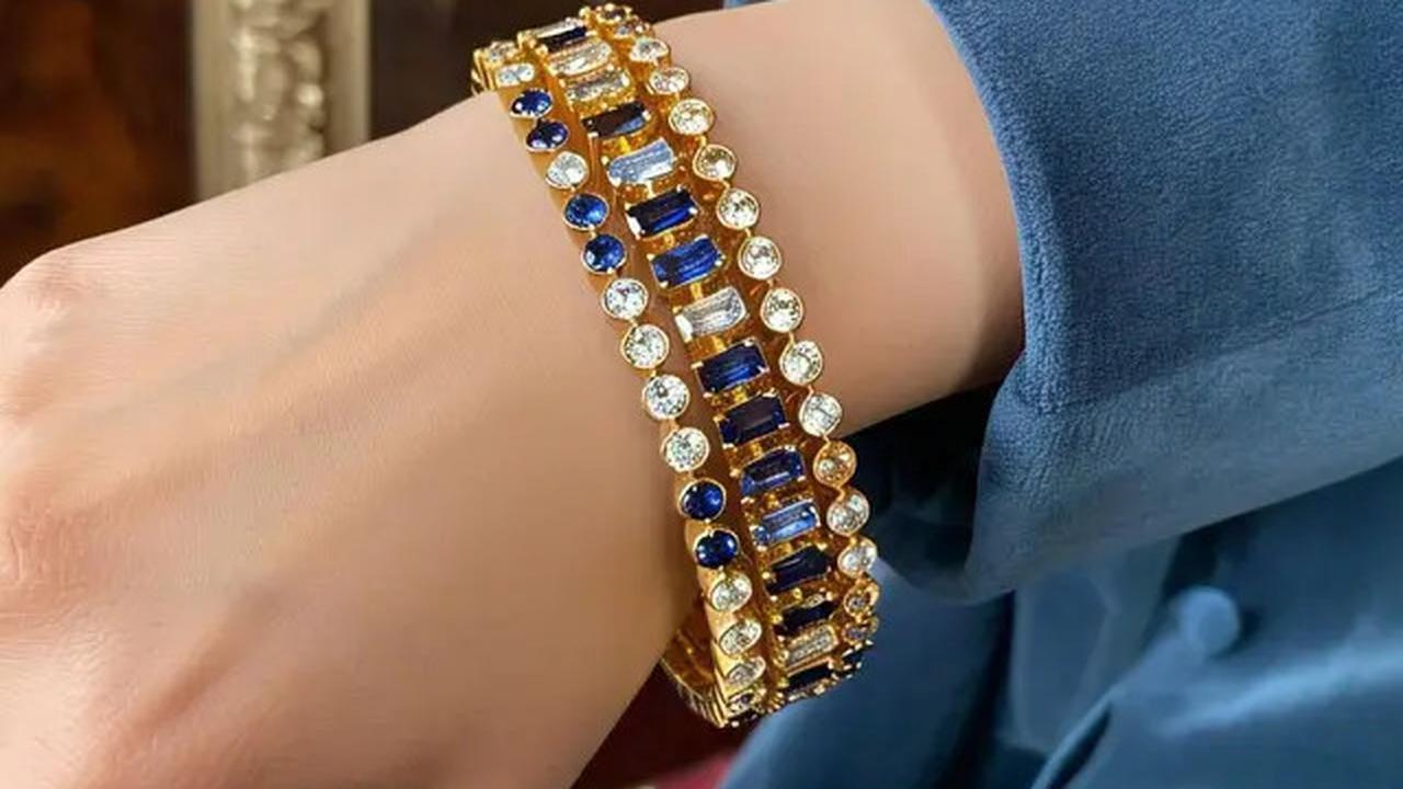 7 Model Gelang Emas Rantai dengan Batu Permata, Bikin Penampilan Harian Makin Elegan