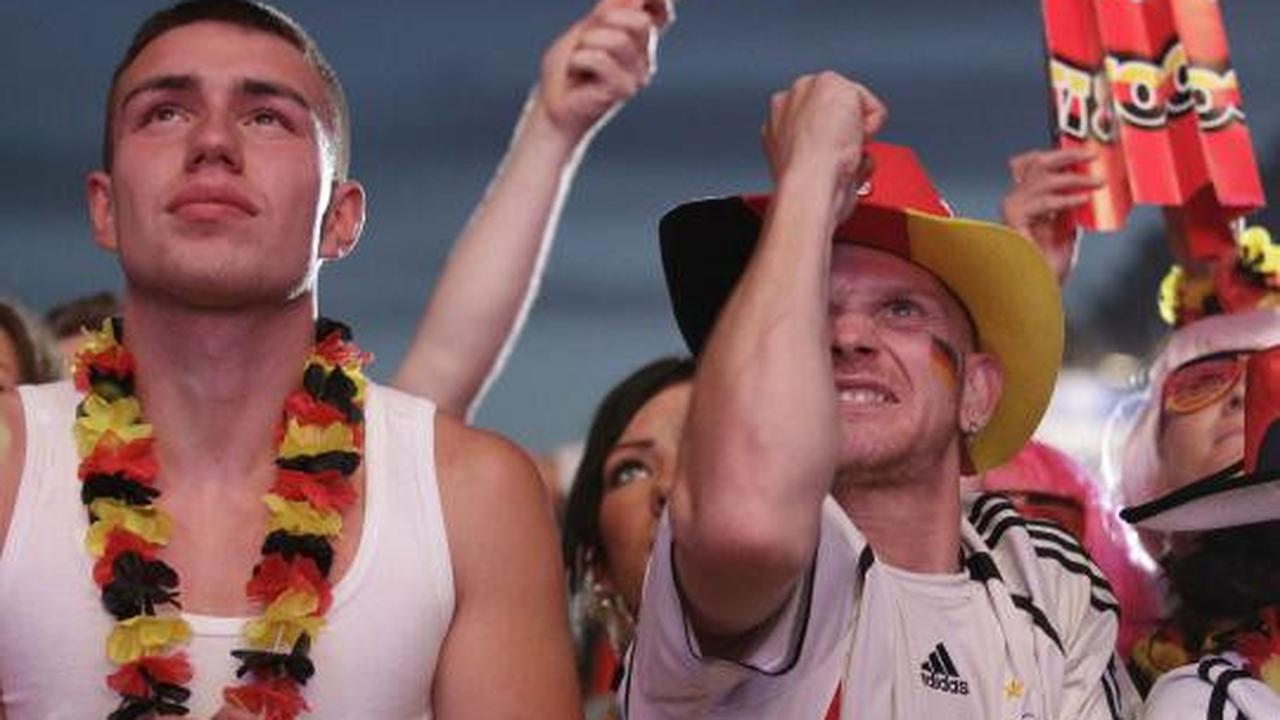 Ekspresi fans Jerman tiap gol