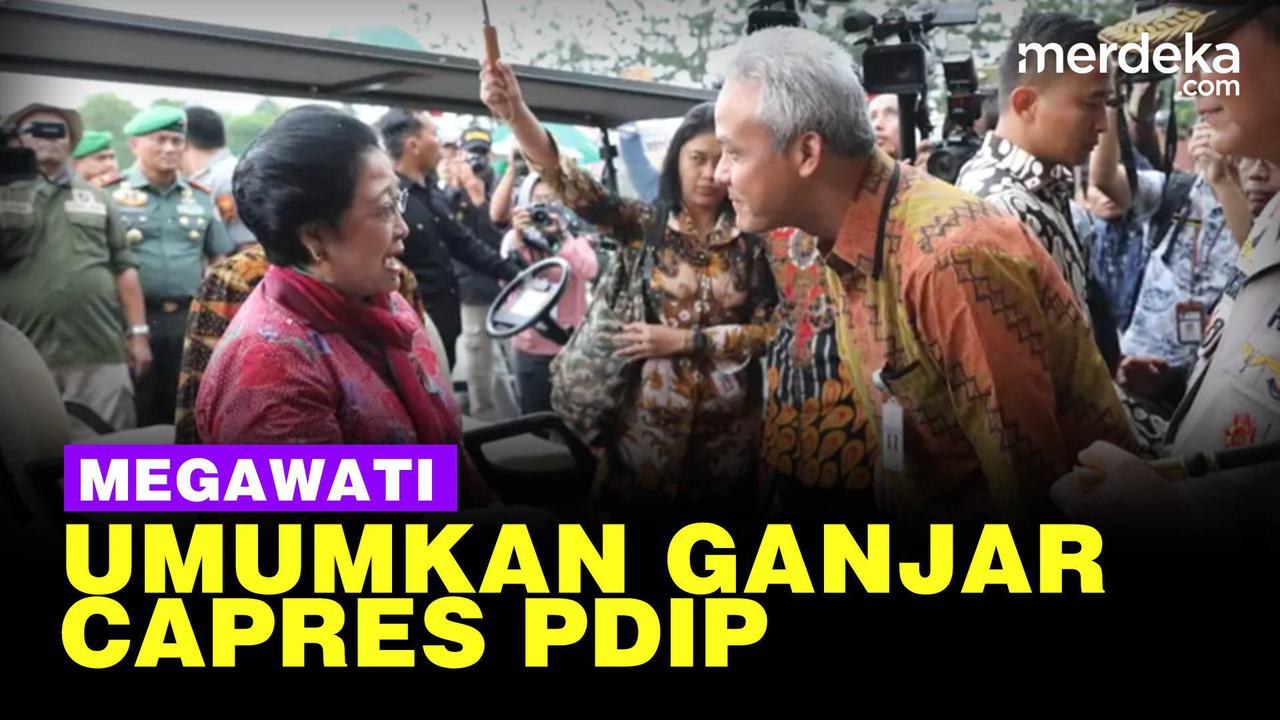 VIDEO: Megawati Umumkan Ganjar Pranowo Capres PDIP, Jokowi Terbang ke Bogor