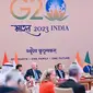 Jokowi hadiri KTT G20 di Bharat Mandapam, IECC, Pragati Maidan, New Delhi, India, pada Sabtu, 9 September 2023. (Biro Pers, Media, dan Informasi Sekretariat Presiden)