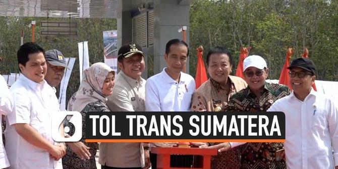 VIDEO: Jokowi Resmikan Ruas Tol Trans Sumatera di Lampung