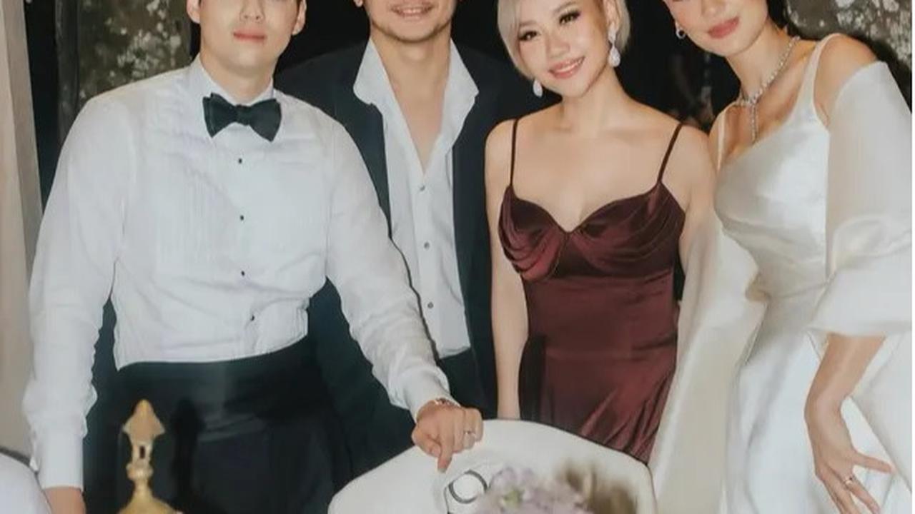 Bunga Citra Lestari dan Suami di Pernikahan Luna Maya-Maxime Bouttier