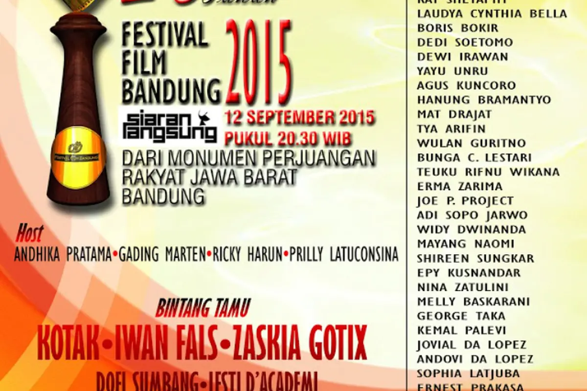 [Bintang] Festival Film Bandung 2015