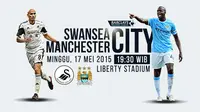 Swansea City vs Manchester City (Liputan6.com/Sangaji)