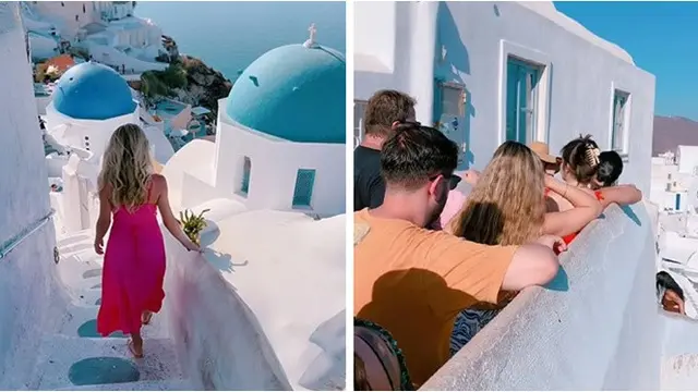 6 Potret Ekspektasi Vs Realita Tempat Wisata Viral, Antre Bikin Gagal Estetik