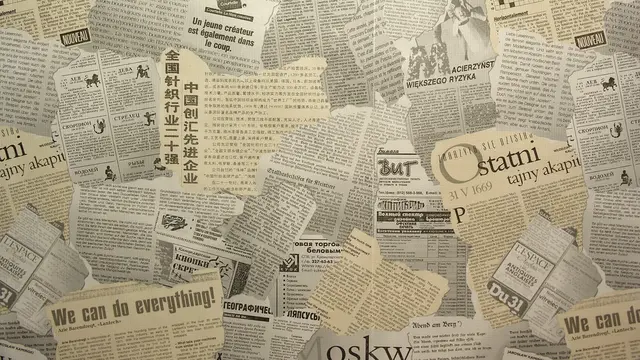 Wallpaper dari koran bekas