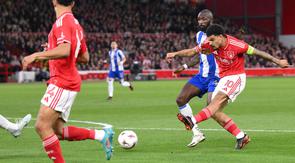 Nottingham Forest secara mengejutkan berhasil mendepak pimpinan klasemen Liga Portugal musim ini, FC Porto dari Liga Europa. (AP Photo/PA/Gary Oakley)