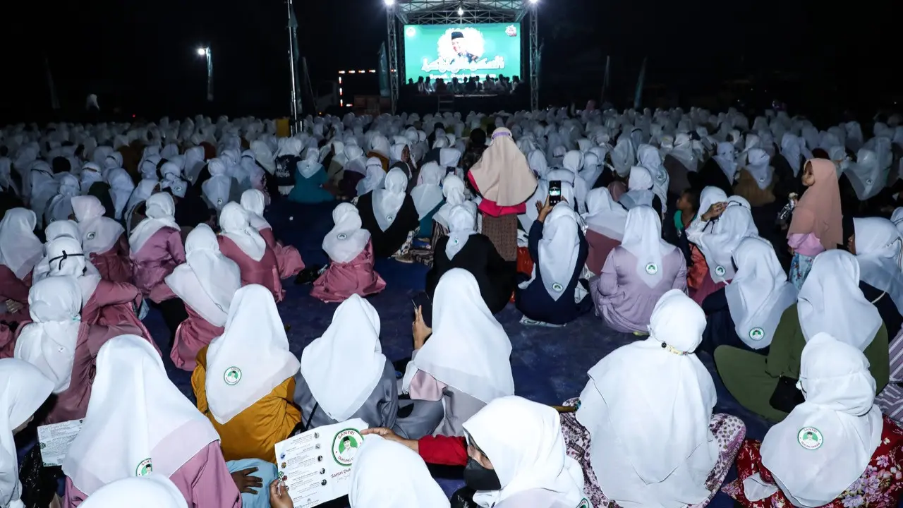 Santri di Serang Banteng dukung Ganju maju Pilpres 2024. (Ist).
