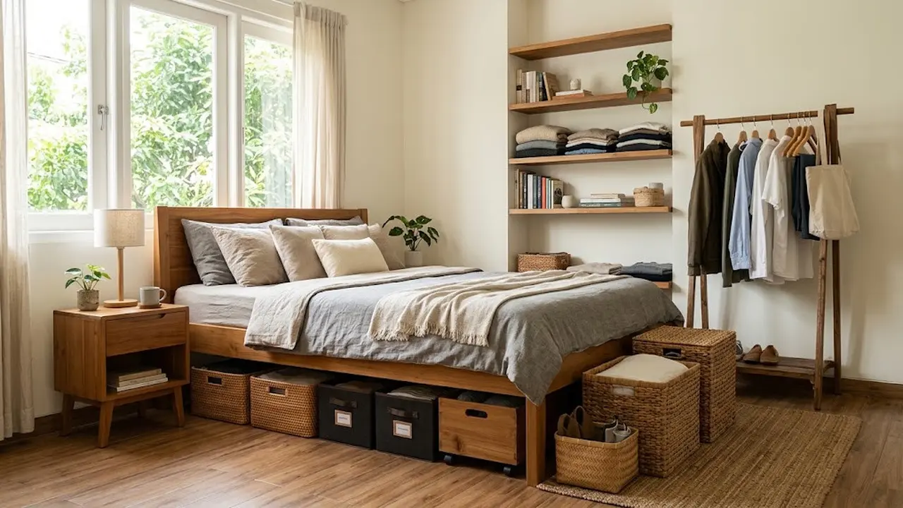 Kamar Rapi Tanpa Lemari