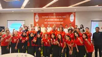 Timnas bola voli putri Indonesia resmi dilepas untuk bertanding pada ajang SEA Games 2025. Pelepasan berlangsung di Deli Serdang, Sumatra Utara, Kamis (4/12/2025). (PBVSI)
